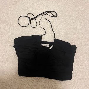 Zara Black Halter Top